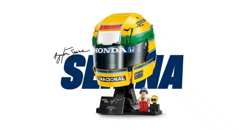 Újabb legendás darabbal bővül az F1-es LEGO-sorozat: Érkezik Ayrton Senna sisakja!