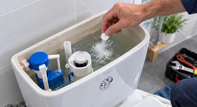 Ezért dobnak a vízvezeték-szerelők fogsortisztító pezsgőtablettát dobnak a WC-tartályba