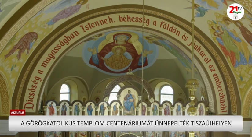 Aktuális (2026.09.12) A görögkatolikus templom centenáriumát ünnepelték Tiszaújhelyen (videó)