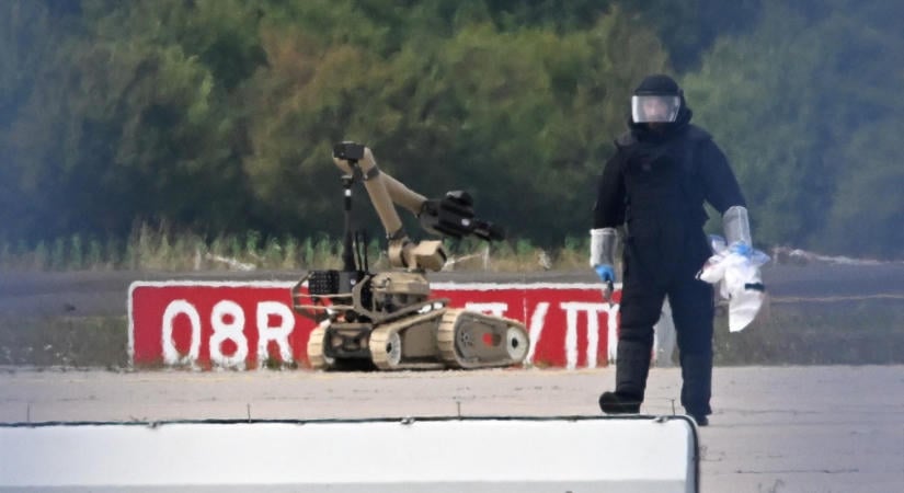 Robbanóanyagot szállító drónt találtak a lipcsei repülőtéren egy ukrán teherszállító gép közelében