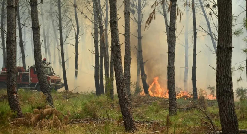 Újra fellángolt a tűz Délnyugat-Franciaországban, ötszáz tűzoltó küzd a lángokkal