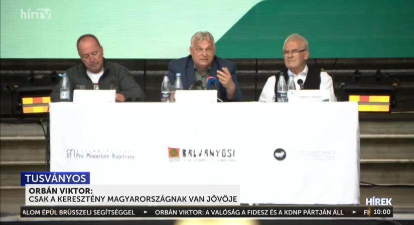 Történelmi beszéd Tusványoson: Orbán Viktor leleplezte a hazát kifosztó hatalmat