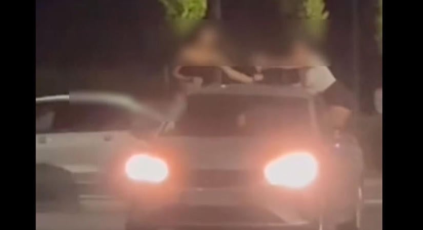 Csak egy menő videót akartak? – Közösen döntöttek az életveszély mellett a Nagykanizsa Aréna parkolójában (videó)