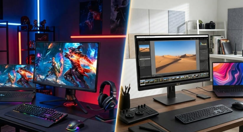 ASUS és ROG OLED monitorok a gamingtől a tartalomgyártásig