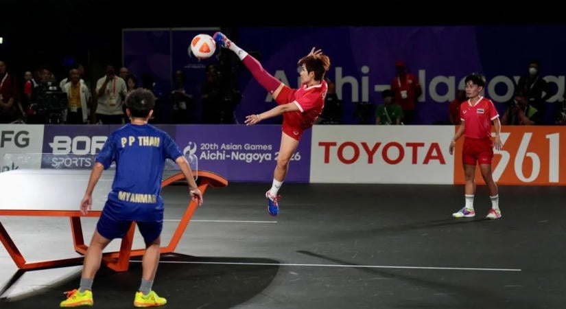 Történelmi döntőkkel zárult a teqball az Ázsia-játékokon