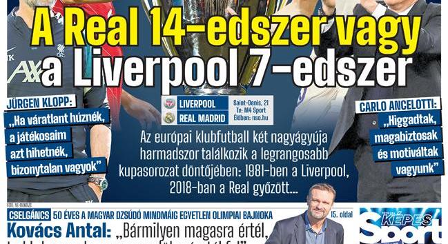 A Real 14-edszer vagy a Liverpool 7-edszer?; Kovács Antal: 50!