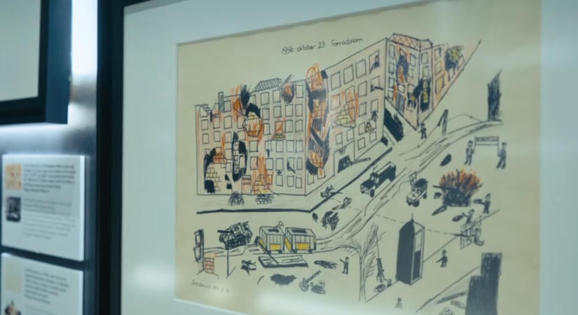Ausztriába menekült gyerekeknek az '56-os forradalomról készült rajzait mutatja be a Nemzeti Múzeum