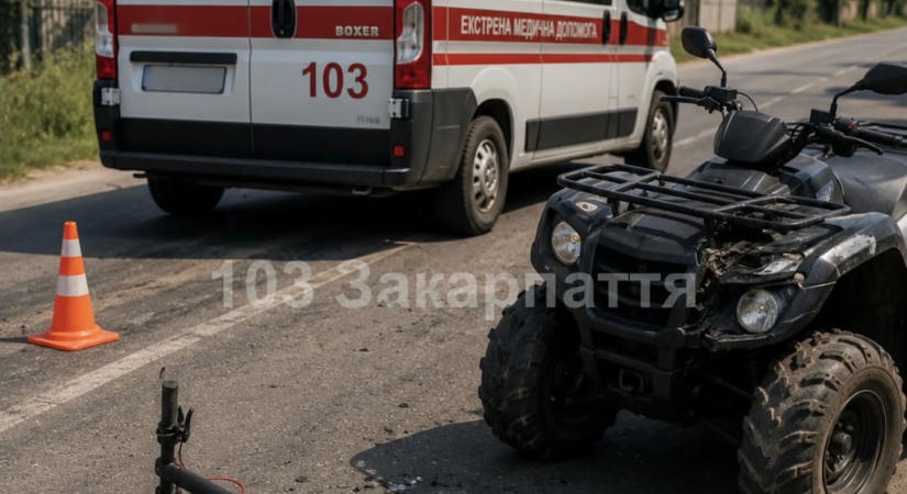 Quad ütött el egy 13 éves rollerest a Munkácsi járásban