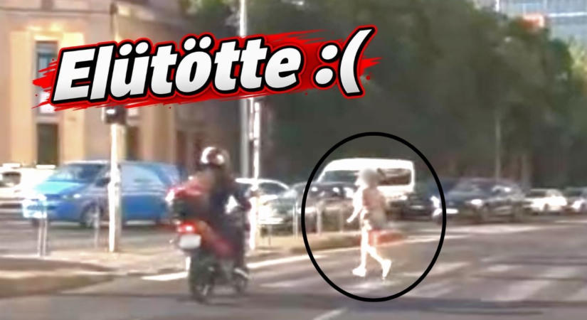 Nem tudta elkerülni a gázolást a motoros – szabálytalan gyalogos okozott balesetet a Váci úton
