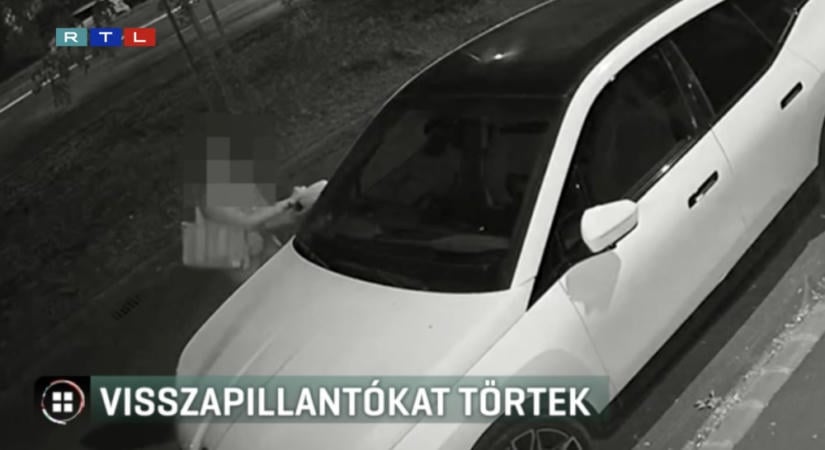 Nekiesett egy parkoló BMW-nek – videón a rongálás