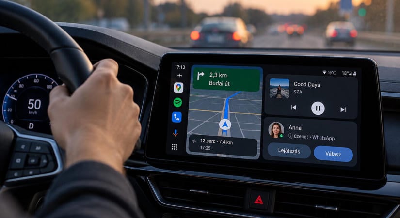 Google-alkalmazott erősítette meg: egyszerre 5 új funkciót kap az Android Auto
