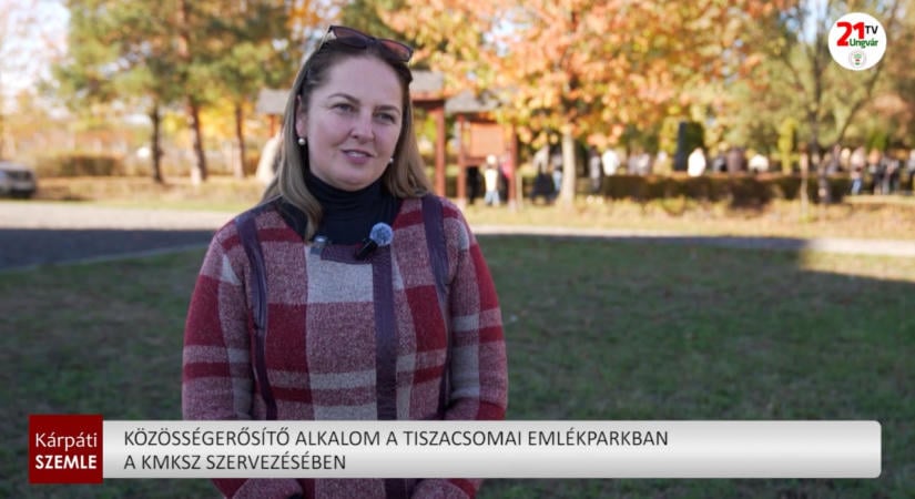 Közösségerősítő alkalom a tiszacsomai emlékparkban a KMKSZ szervezésében – (videó)