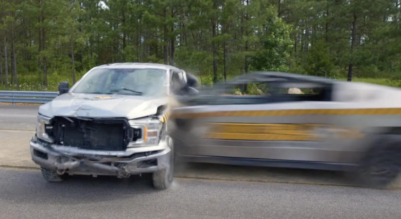 Darabokra tört a Cybertruck és az F-150 a brutális teszt végén