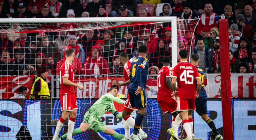 Kompany együttese kétgólos előnyt engedett ki a kezéből: döntetlen lett a Bayern–Arsenal BL-rangadó
