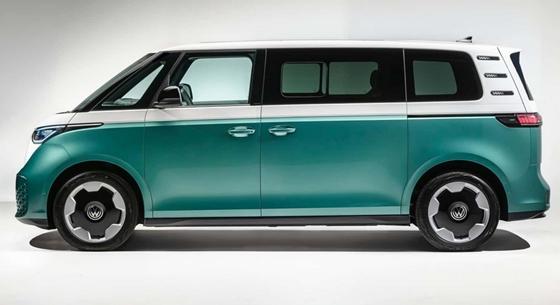 Itt a 7 személyes új elektromos VW, a nyújtott ID. Buzz