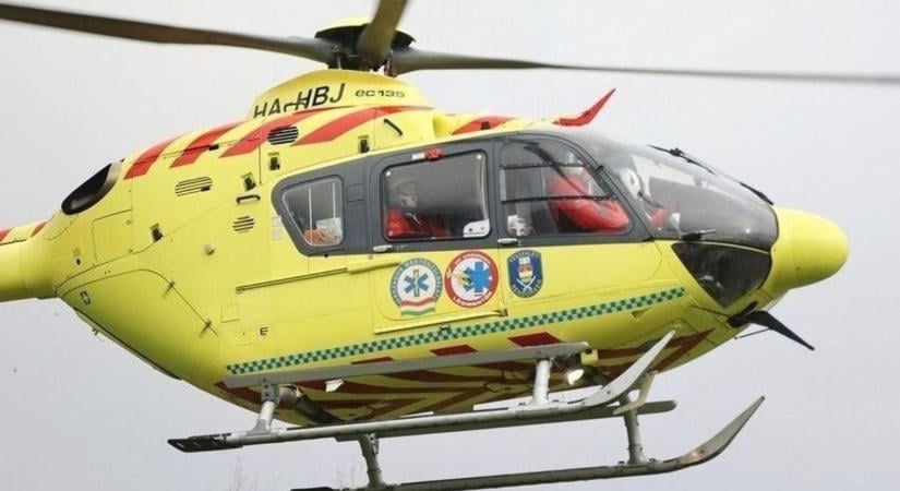 Csecsemőhöz riasztottak mentőhelikoptert a 4-es főúton Karcag és Püspökladány között