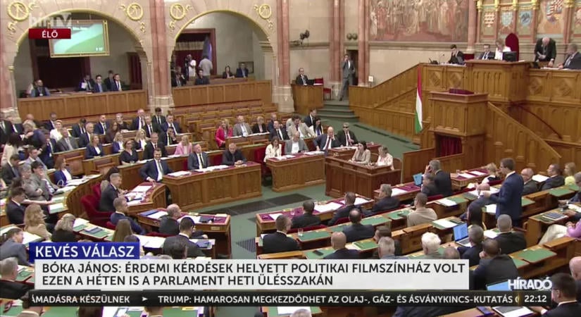 Bóka János: Érdemi kérdések helyett politikai filmszínház zajlott a parlamentben