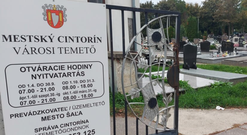 Módosították a vágsellyei köztemető nyitva tartását