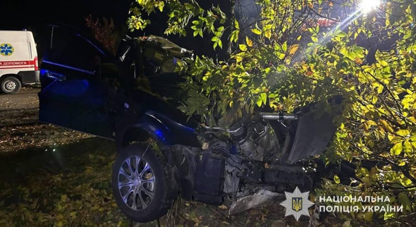 Három halott, köztük két fiatalkorú: fának csapódott egy autó Kárpátalján