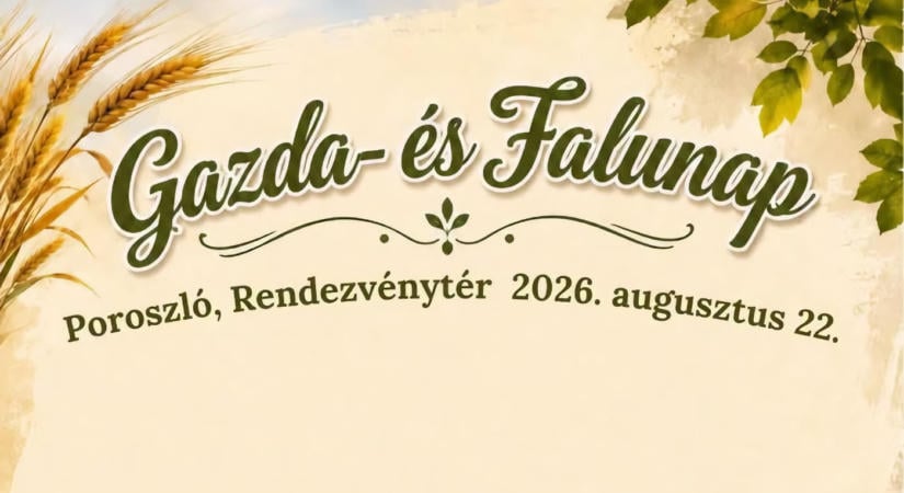 Gazda- és Falunap 2026 Poroszló