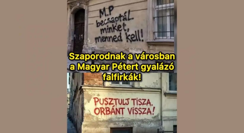 AI-val készült, Tisza-ellenes falfirkákról posztolt a Megafon volt főszerkesztője