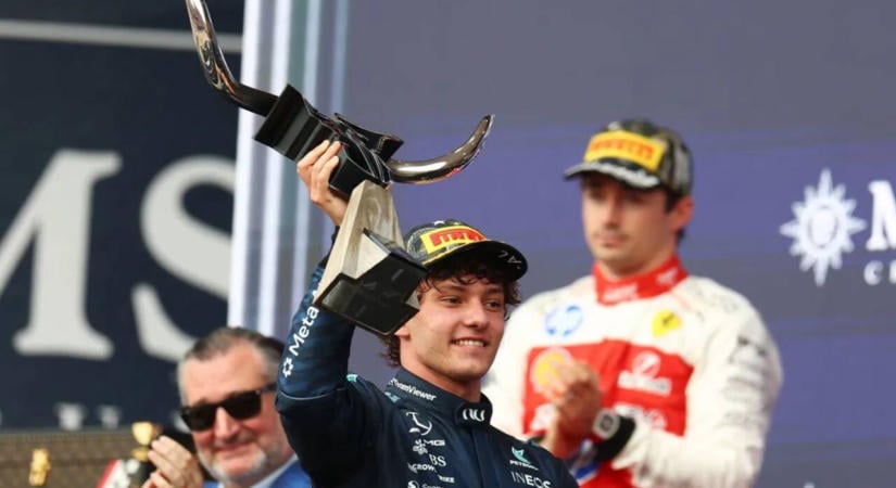 Antonelli Austinban is győzött, már csak két pont választja el az F1-es világbajnoki címtől