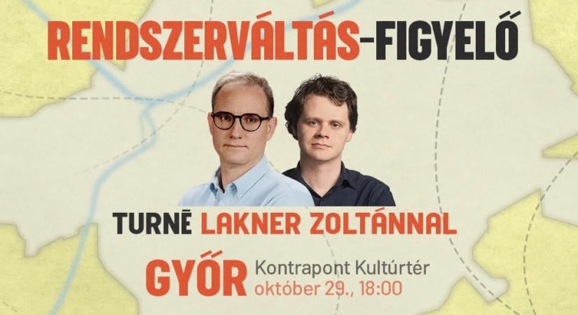 Győrbe érkezik a Partizán: Lakner Zoltán a TISZA-kormány rendszerváltását veszi górcső alá