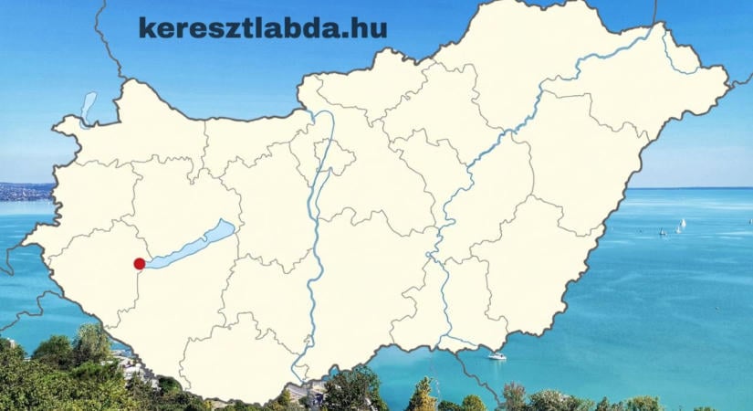 Földrajz feladat: Melyik balatoni város van a piros pontnál?