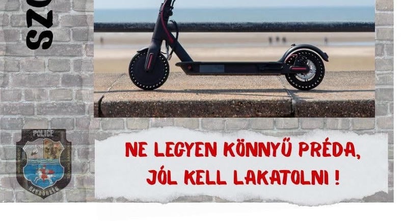 A lakatból bújtatta ki a rollerek kormányát egy szolnoki tolvaj