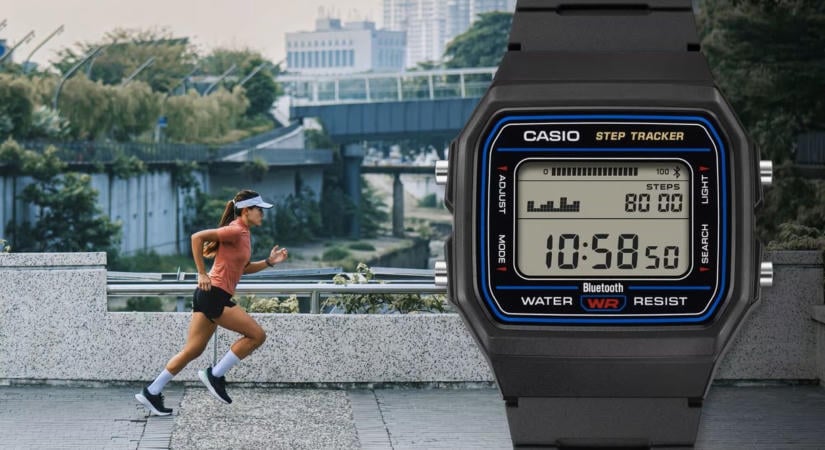 Megtalálta a tökéletes piaci rést a Casio, itt a retro órába oltott okoskarkötő