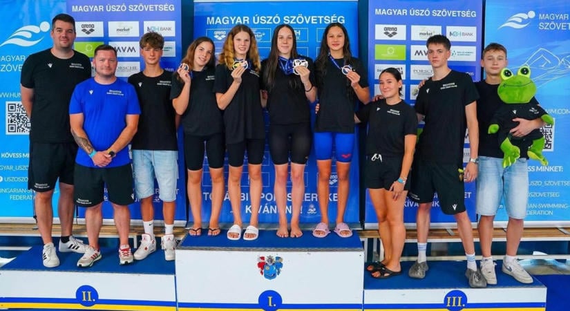 Békafütty-Egri Úszó Klub: bajnoki cím és tripla bronz a serdülő ob-n
