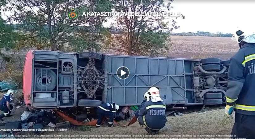Csörlőkkel dolgoztak a tűzoltók – videó az éjszakai mentésről