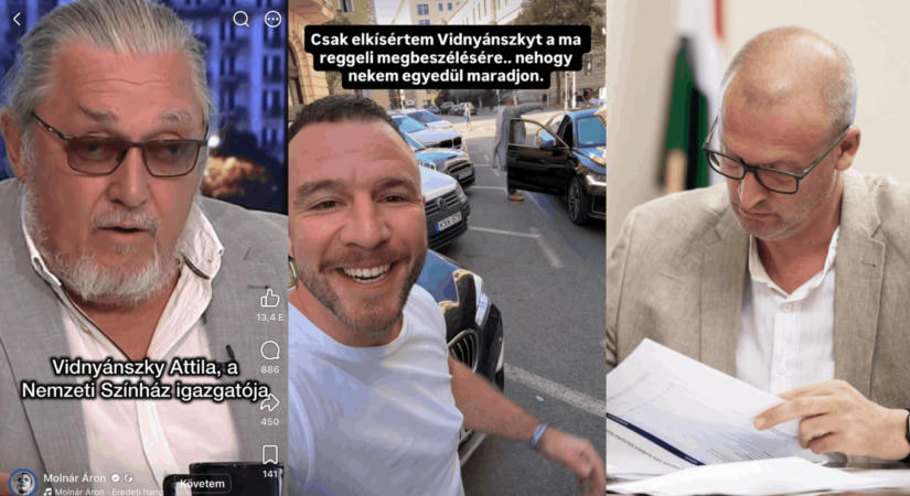 Sok hűhó semmiért: Vidnyánszky azt hitte menesztik, nekiment Alföldinek, pengét váltott NoÁrral, majd kiderült, szó se volt arról, hogy felmentenék a Nemzeti éléről
