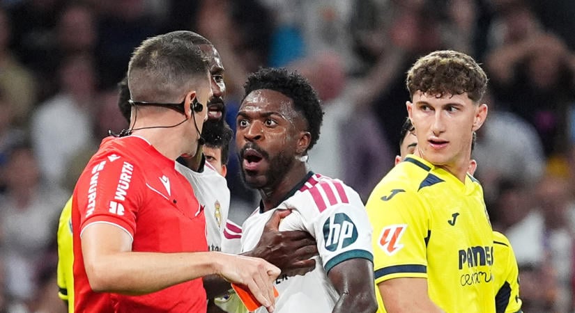 Hajhúzás miatt kapott piros lapot Vinícius, az El Clásicót is kihagyhatja