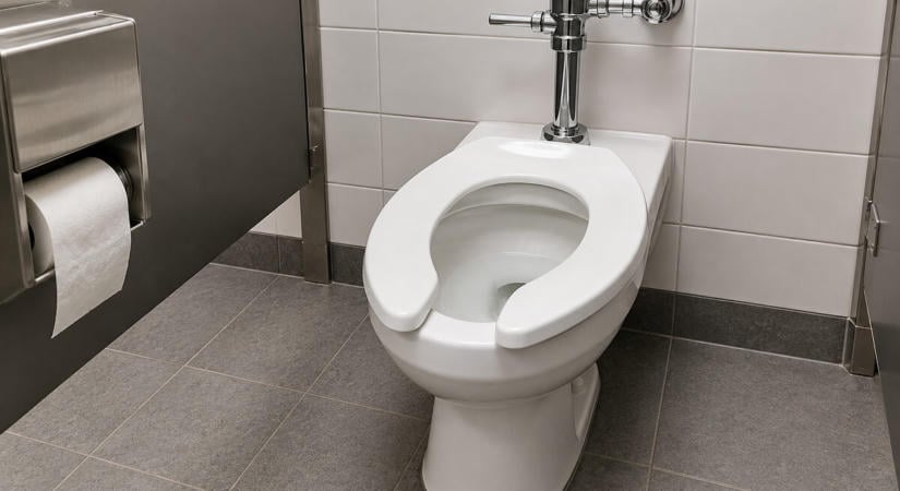 Ezért van egyes nyilvános vécéken elöl nyitott, U alakú WC-ülőke