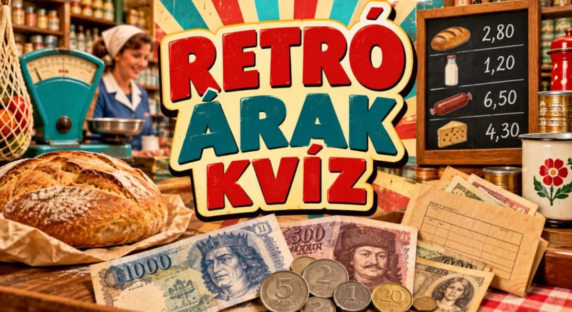 Retró árak kvíz: Tudod még, mennyibe került a kenyér és mennyi volt a fizetés?